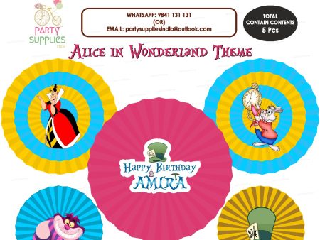 Alice In Wonderland  Theme Paper Fan Online Sale