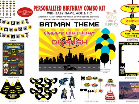 Batman Theme Classic Combo Kit Fashion