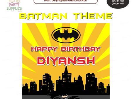 Batman Theme Square Customized Backdrop Online Hot Sale