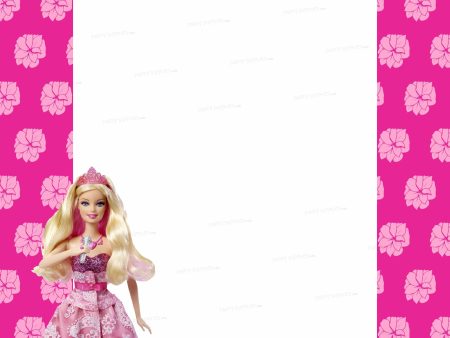 Barbie Theme Personalized PhotoBooth Hot on Sale