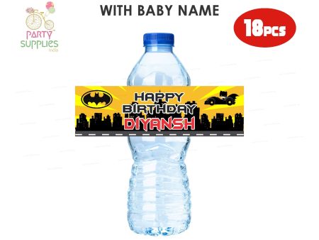 Batman Theme Water Bottle Sticker For Cheap