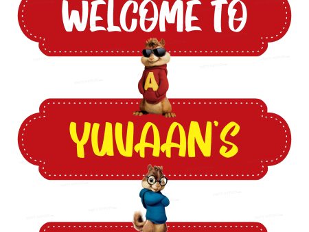 Alvin and Chipmunks Theme Door Poster Online