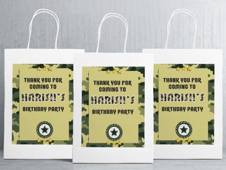 Military Theme Oversized Return Gift Bag Online Hot Sale