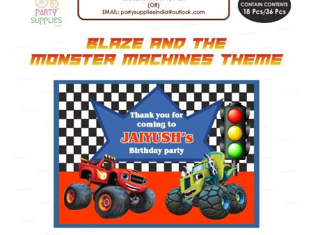 Blaze and the Monster Machines Thank You Card Hot on Sale