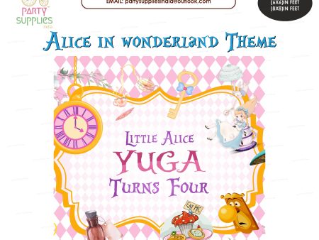 Alice in Wonderland Customized Square Backdrop For Sale