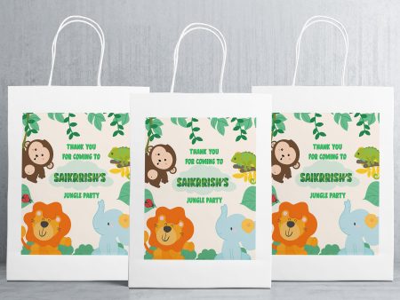 Jungle Theme Oversized Return Gift Bag Cheap