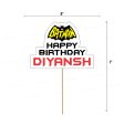 Batman Theme Customized Cake Topper on Sale