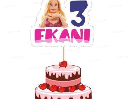 Barbie Theme Customized Cake Topper For Cheap