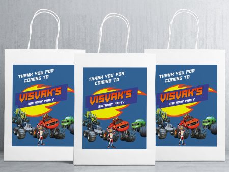 Blaze And The Monster Machines Theme Oversized Return Gift Bag Fashion