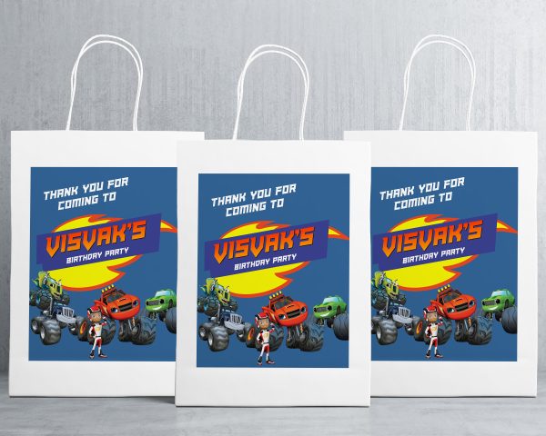 Blaze And The Monster Machines Theme Oversized Return Gift Bag Fashion