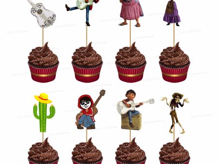 Coco Theme Cup Cake Topper Online