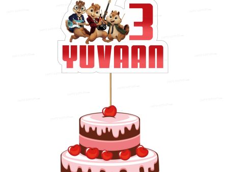 Alvin and Chipmunks Theme Customized Cake Topper Fashion