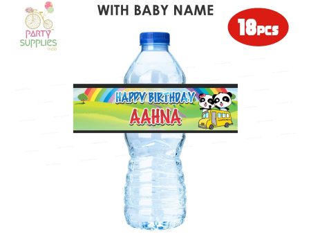 Baby Bus Theme Water Bottle Sticker Online Hot Sale