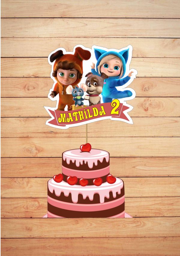 Dave & Ava  Theme Customized Cake Topper Supply