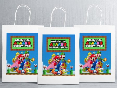 Super Mario Theme Oversized Return Gift Bag Supply