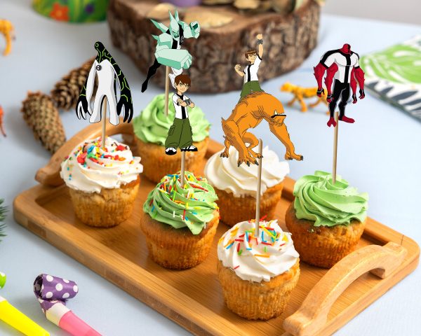 Ben 10 Theme Cup Cake Topper Online