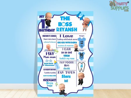 Boss Baby Theme White Chalkboard Online Hot Sale