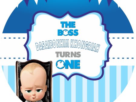 Boss Baby Theme Personalized  Round Backdrop For Sale