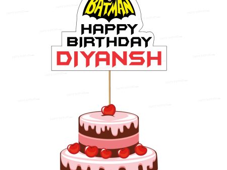 Batman Theme Customized Cake Topper on Sale