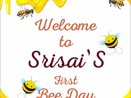 Bumble Bee  Customized Theme Welcome Board Discount