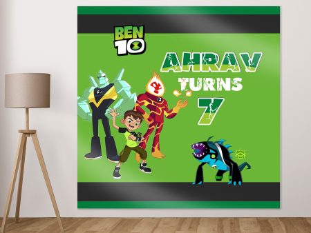 Ben 10 Theme Classic Square Backdrop Online