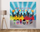 Avengers Theme Personalized  Square Backdrop Online