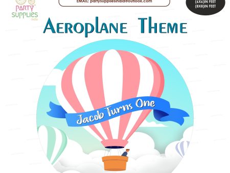 Aeroplane Theme Round Backdrop For Sale