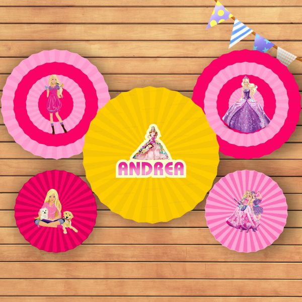 Barbie Theme Paper Fan For Sale