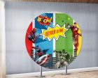 Avengers Theme Round Backdrop For Sale