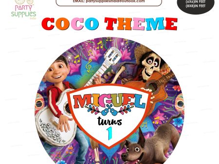 Coco Theme Round Backdrop on Sale