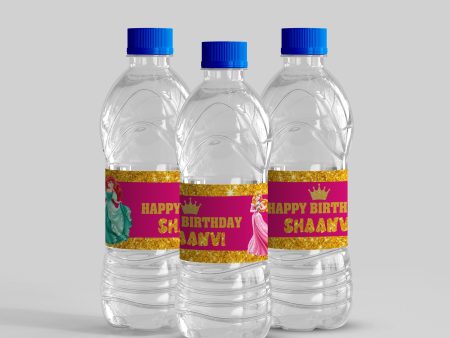 Princess Theme Water Bottle Sticker Online