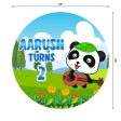 Baby Bus Theme Round  Personalized  Backdrop Online Sale