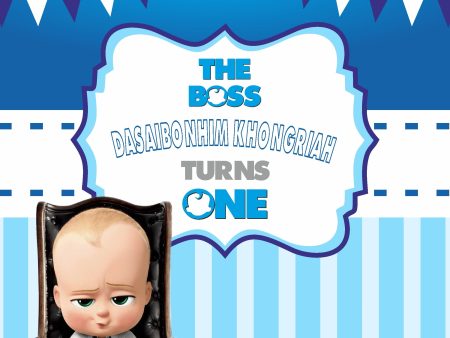 Boss Baby Theme  Personalized Square Backdrop Online Hot Sale