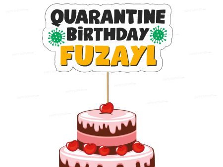 Quarantine Theme Cake Topper Online Sale