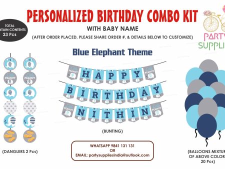 Blue Elephant Theme Basic Kit Discount