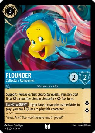 Flounder - Collector s Companion (144 204) - Ursulas Return Cold Foil [Uncommon] Online