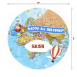 Aeroplane Theme  Personalized Round  Backdrop Online Sale