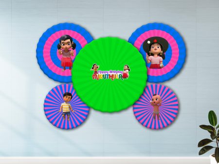 Chutti Kannamma Theme Paper Fan For Cheap