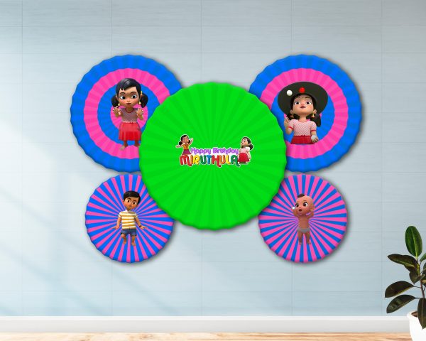 Chutti Kannamma Theme Paper Fan For Cheap