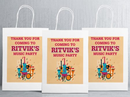 Music Theme Oversized Return Gift Bag For Discount