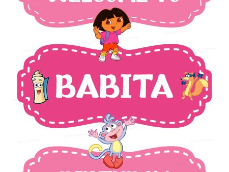 Dora Theme Door Poster Discount