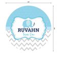 Blue Elephant Theme Customized Round Backdrop Online Sale