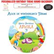 Alice in Wonderland Personalized Round Backdrop Online Hot Sale