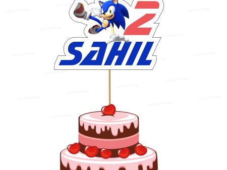 Sonic the Hedgehog Theme Customized Cake Topper Supply