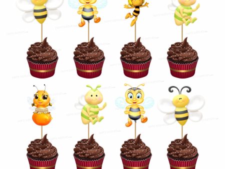 Bumble Bee Theme Cup Cake Topper Online