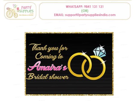 Bride to Be Theme Thankyou Card Discount