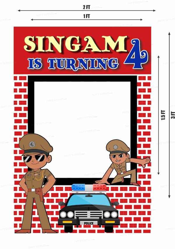 Little Singham Theme PhotoBooth Online