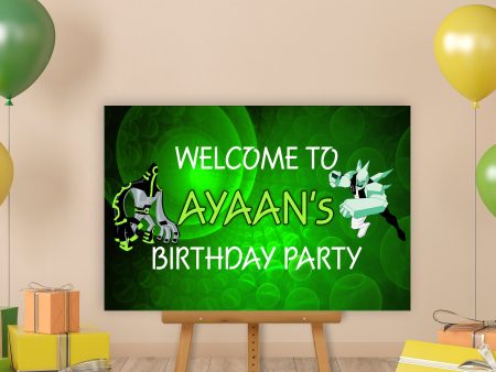 Ben 10 Theme Welcome Board Online Hot Sale