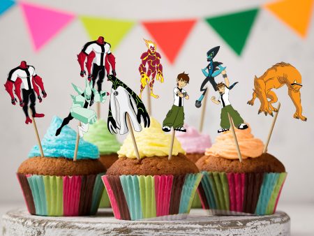 Ben 10 Theme Cup Cake Topper Online