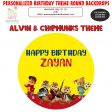 Alvin and Chipmunks Theme Classic Round Backdrop For Discount